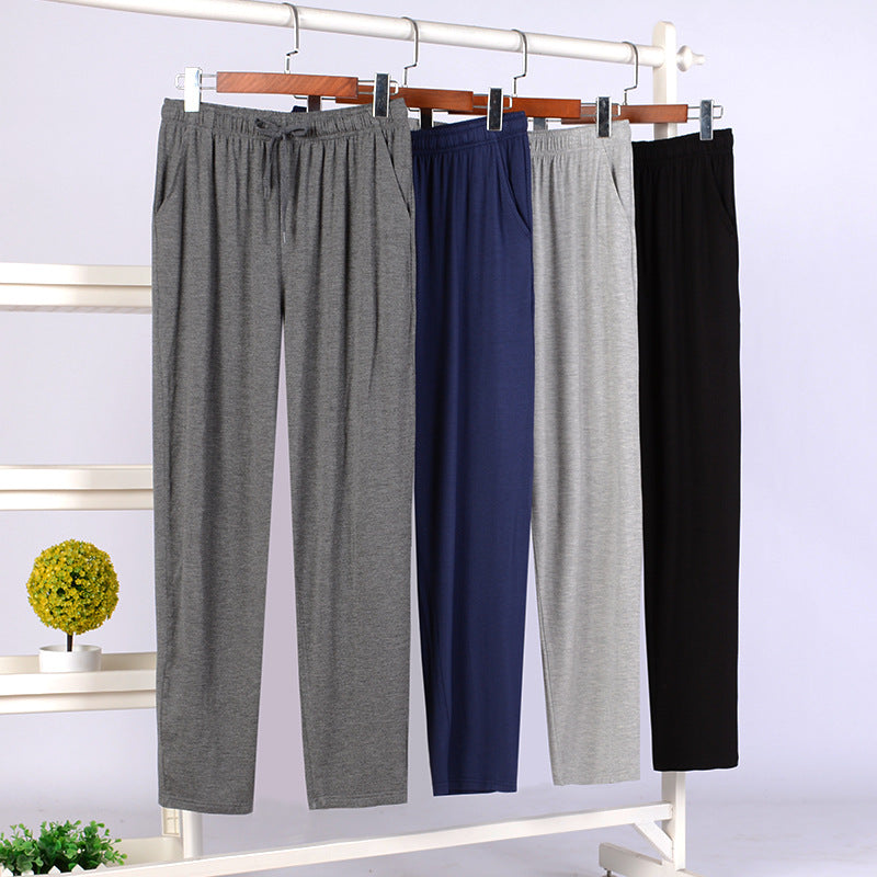 Men's Ice Silk Modal Men's Pajama Trousers Home Pants