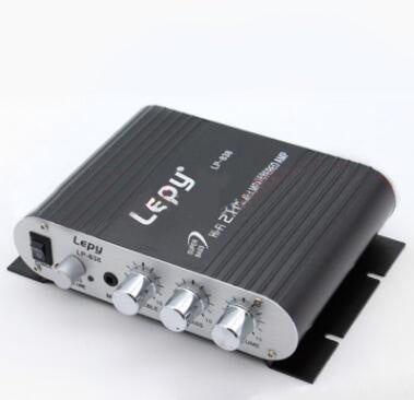 Le Pai LP-838 car home 12V computer amplifier 2.1 channel with subwoofer adjustment small amplifier