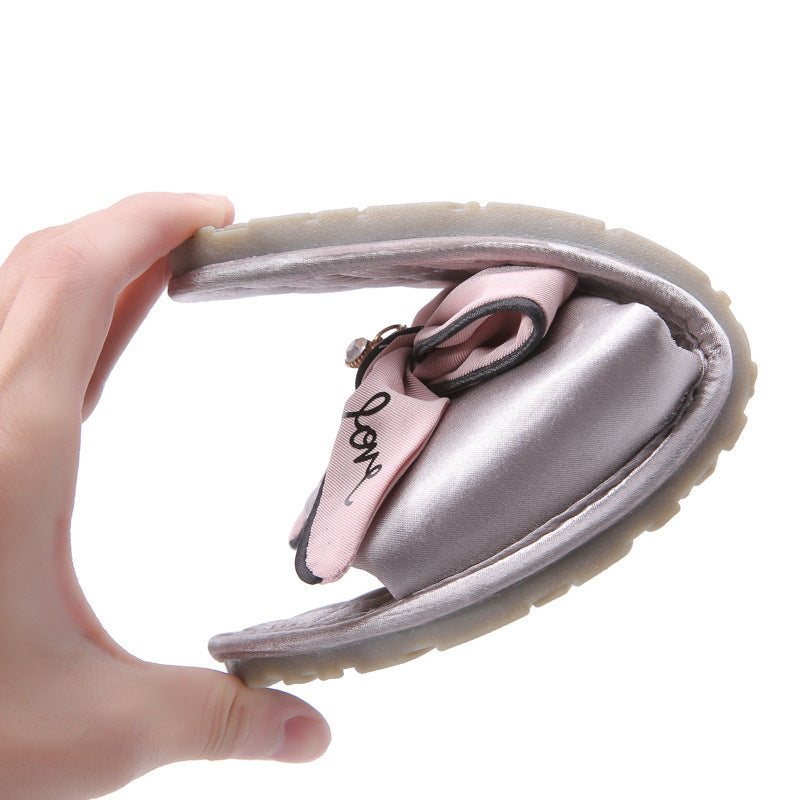 Plaid Silk Small Fragrance Home Slippers Women
