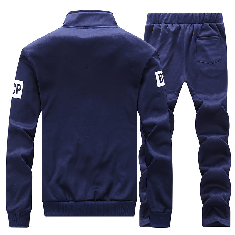 Jacket Men'S Casual Trousers Two-Piece Sports Suit Young Students Spring And Autumn New Sweater