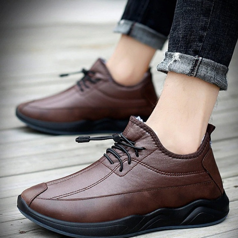 Plus Velvet Casual Men's Shoes Fashion Warm And Durable Shoes For The Elderly