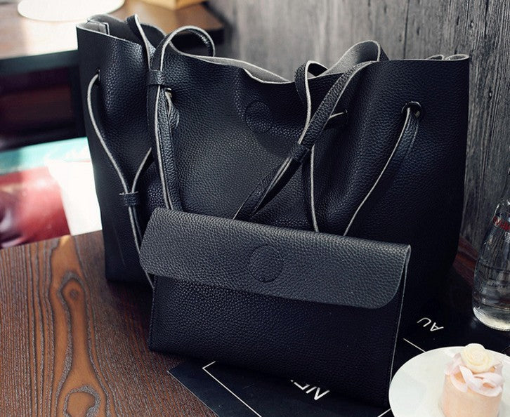 Lychee pattern handbag fashion large capacity