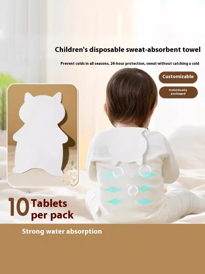 Disposable Sweat Towel For Children Sweat-isolation Scarf Handkerchief