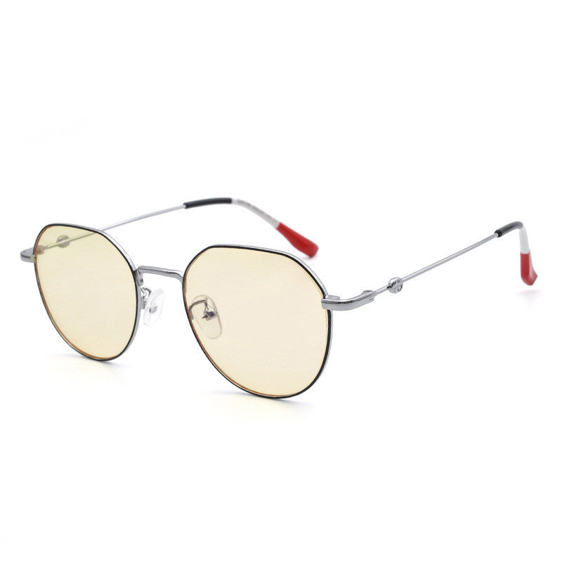 Multilateral round anti-radiation and UV-proof leg glasses