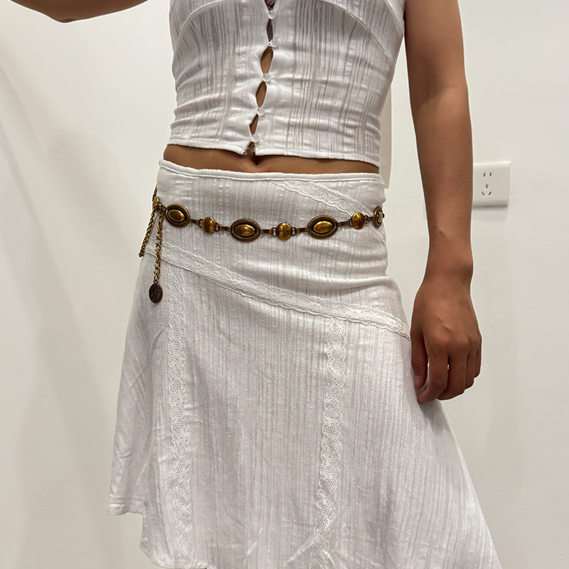 Popular Metal Retro Waist Chain For Women