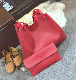 Lychee pattern handbag fashion large capacity