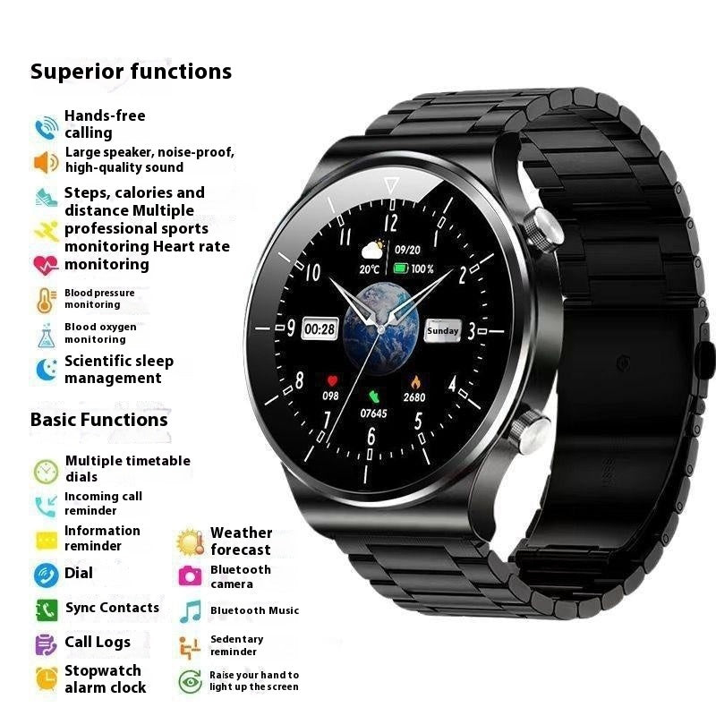 Smart Watch Blood Sugar Blood Pressure Bluetooth Calling Multi-function
