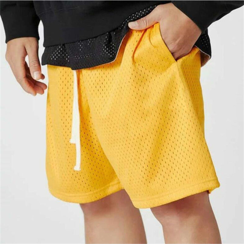 Ins Popular Casual Large Mesh Loose Breathable Sports Shorts