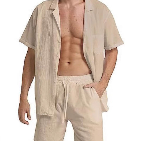 Men's Summer Sports Short-sleeved Shorts Suit