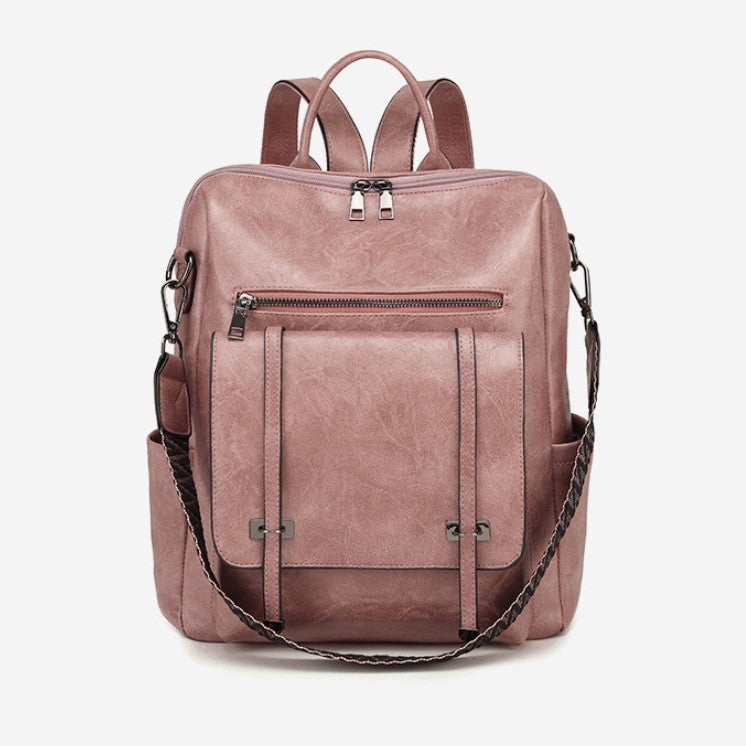 Retro Women's Backpack High-grade Soft Leather