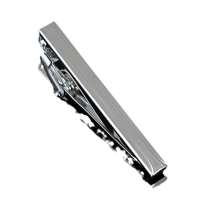 Men's Formal Wear Business Silver Simple Fashion Short Tie Clip