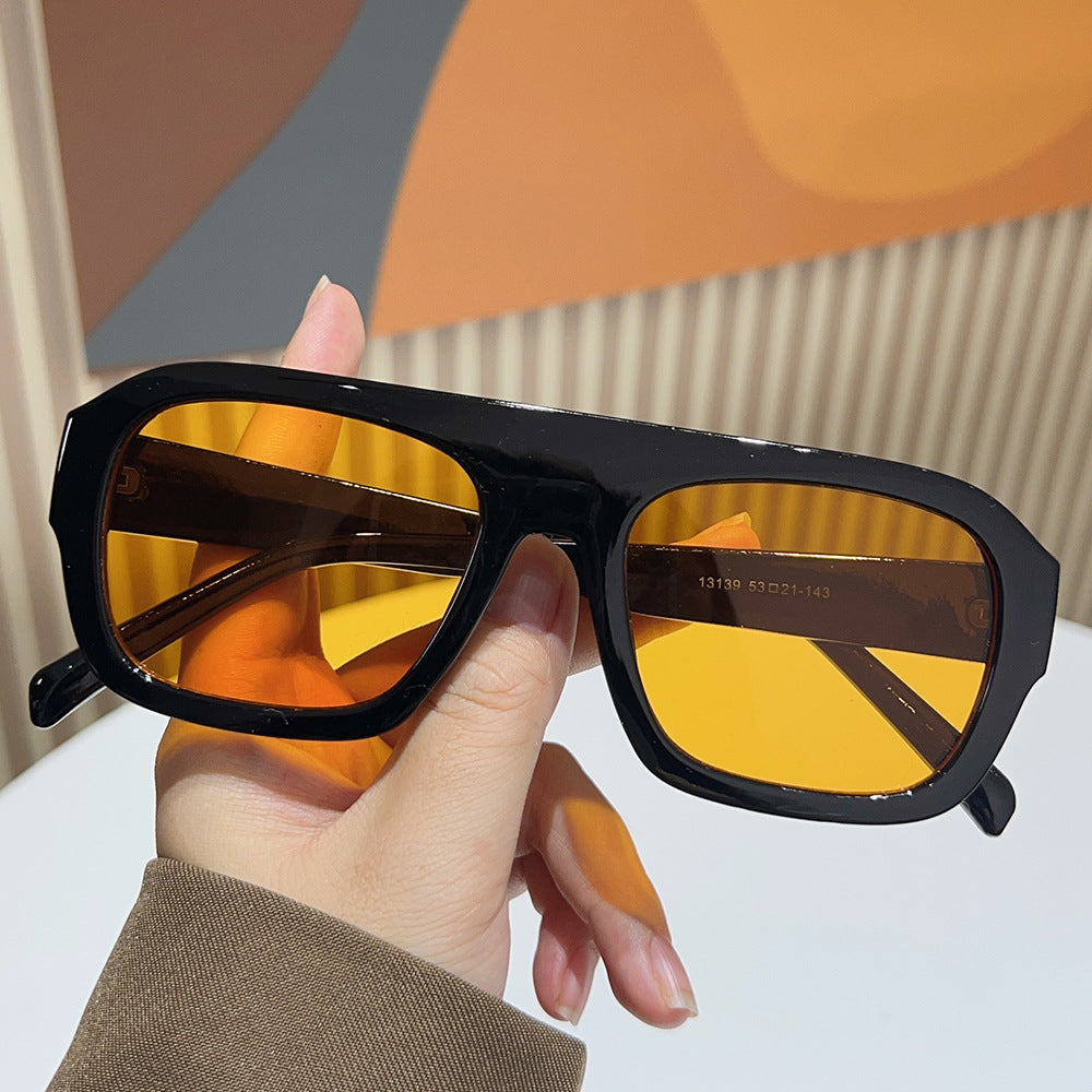 European And American Personalized Sunglasses Female Sun-shade All-match