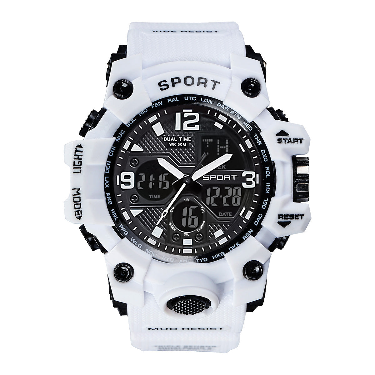 Rugged Boys’ Sports Digital Watch – Shockproof & Waterproof Design for Teens