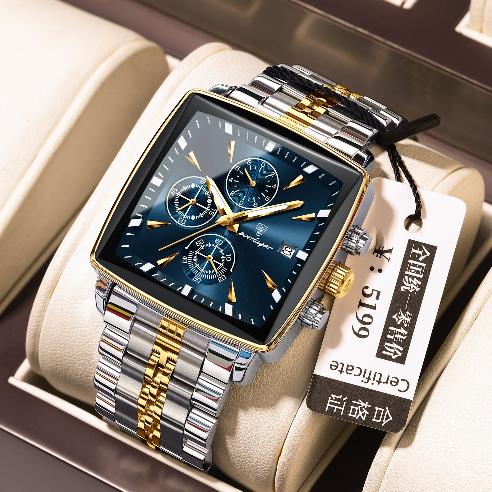 Men's Multi-functional Business Waterproof Fashion Watch