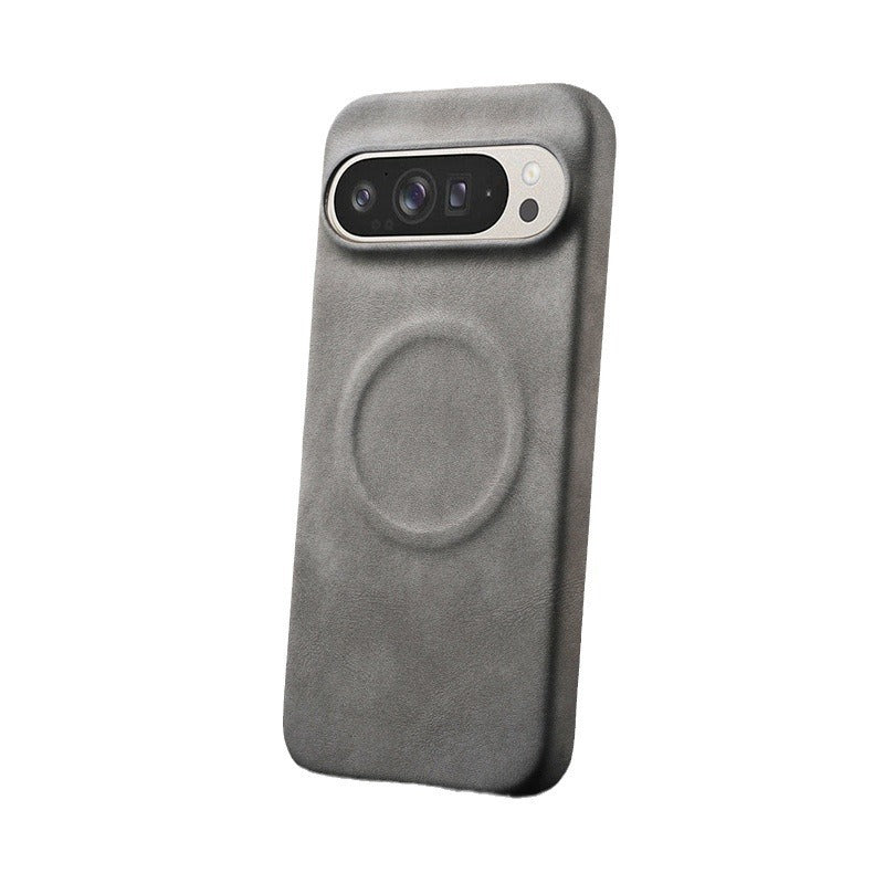 Skin Feeling Sheepskin Magnetic Single Shell Advanced Business Phone Case