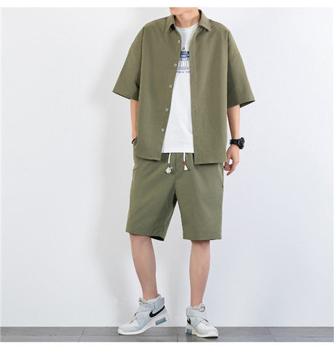 Short Sleeve Shorts Suit Sports Two-piece