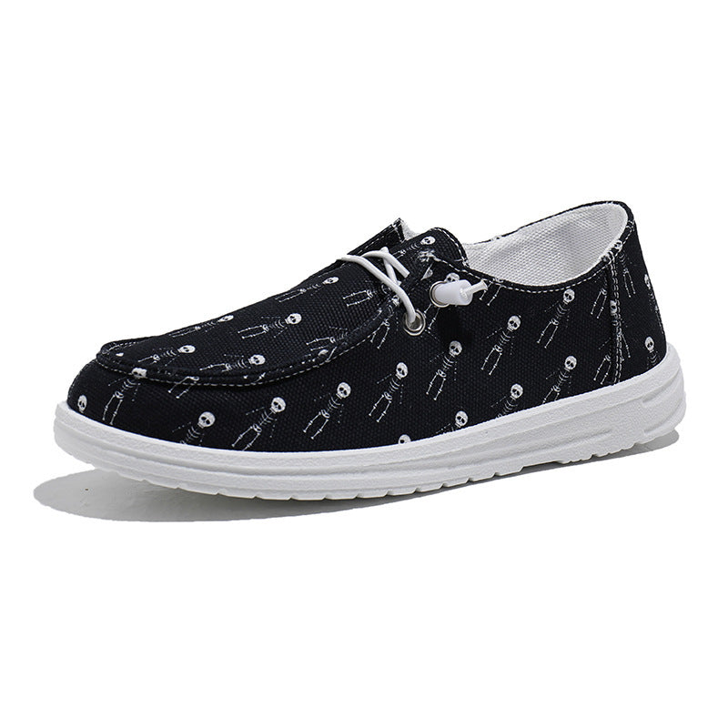 Women's Canvas Casual Plus Size Halloween Versatile Soft Sole Shoes