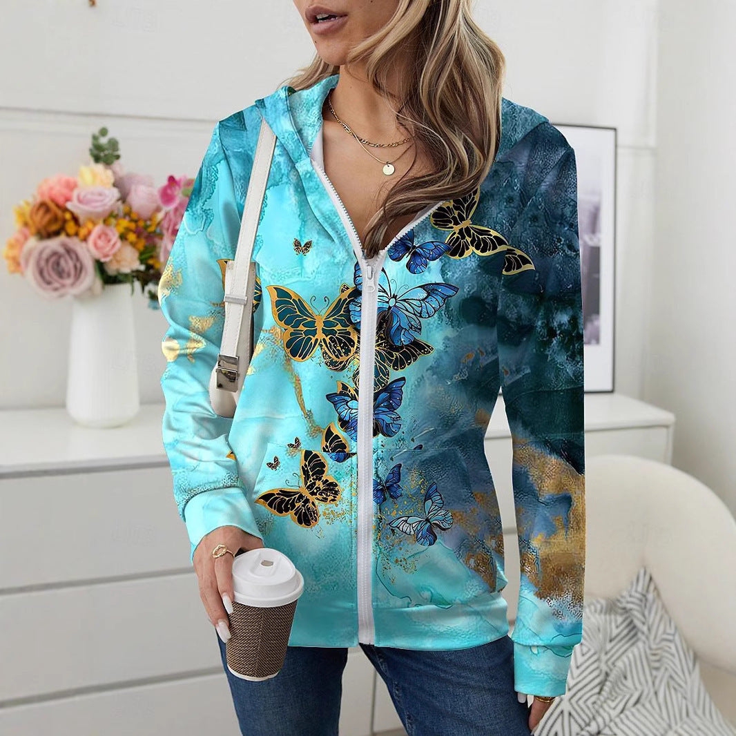 Amazon European And American Zipper Cardigan Fashion Casual