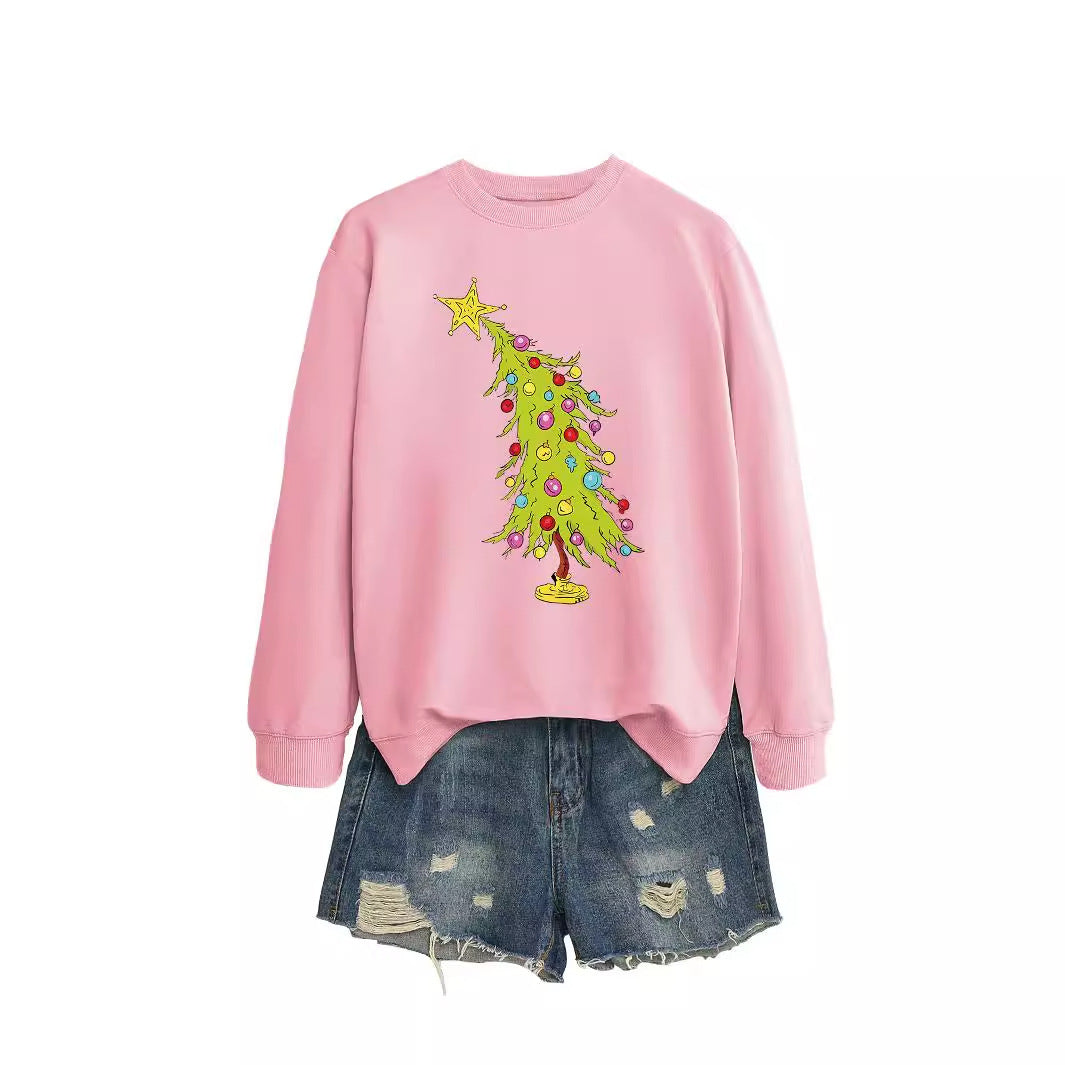 Five-pointed Star Green Christmas Tree Fashion Sweater Female