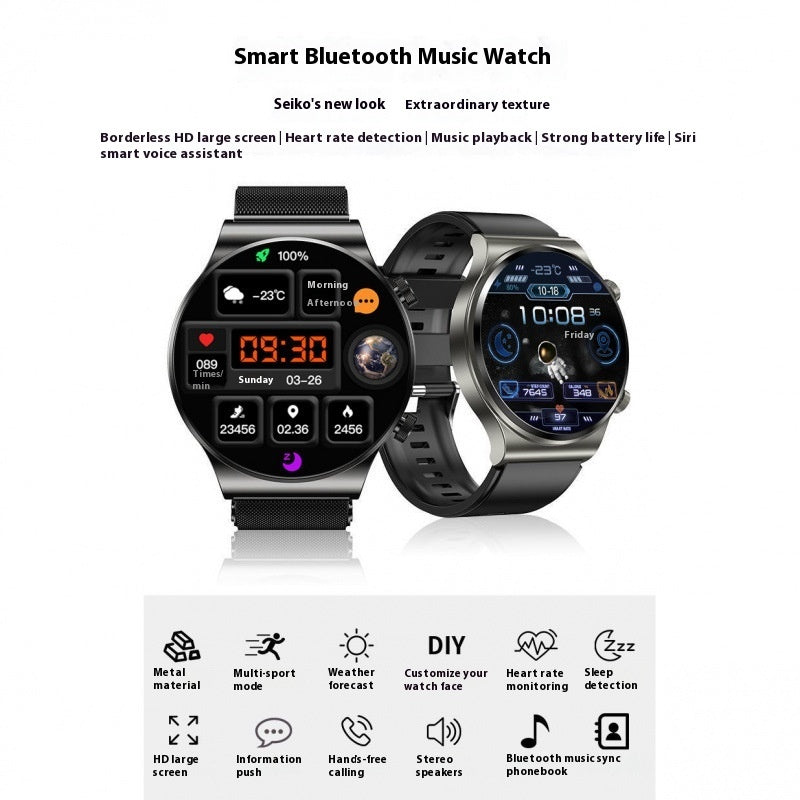 Smart Watch Blood Sugar Blood Pressure Bluetooth Calling Multi-function