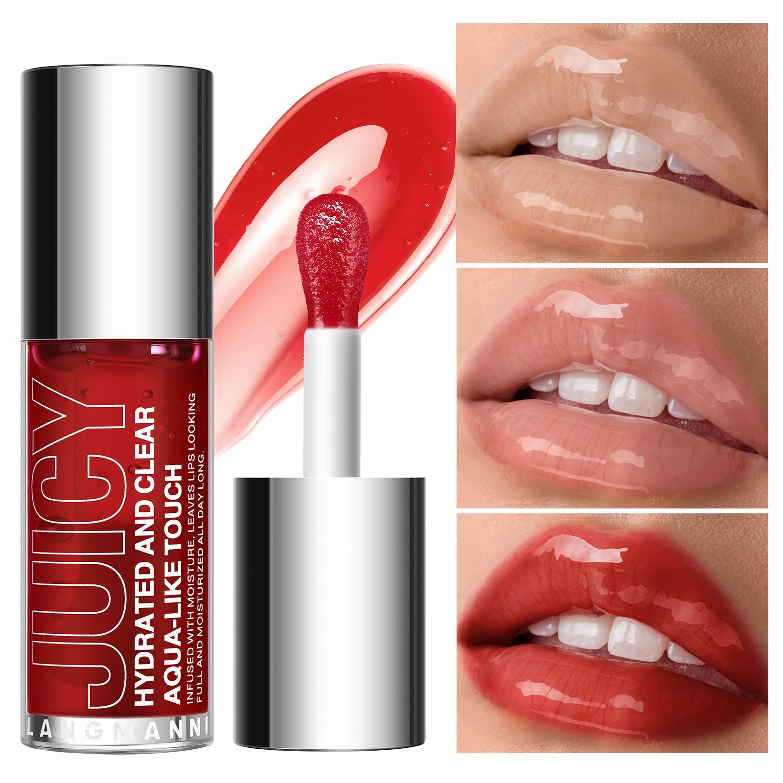 6 Colors Big Brush Lip Gloss Makeup