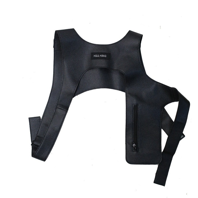 Pu Waistcoat Vest Pack Trendy Cool Tooling Function And Tactics