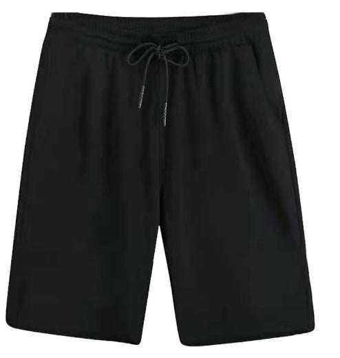 Straight Draping Effect Elastic Waist Quick-drying Casual Pants