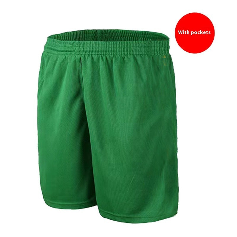 Football Pants Sports Shorts Men's Fitness Breathable Cropped Casual Pants