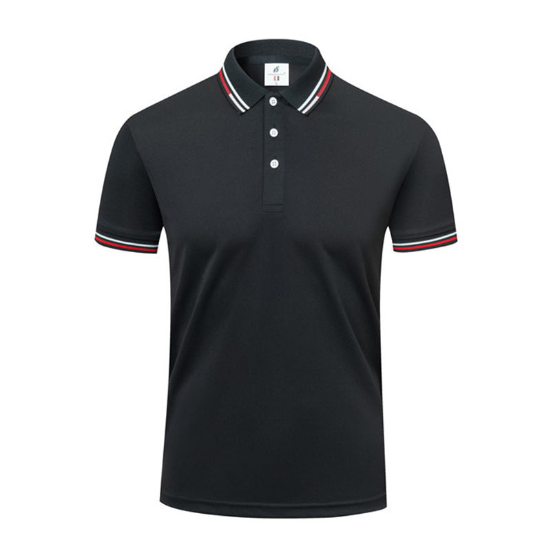 ICE Cotton Lapel Summer Short-sleeved Casual Polo Shirt