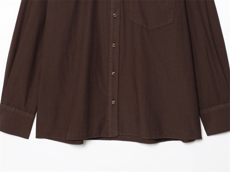 Women's Pocket Poplin Shirt