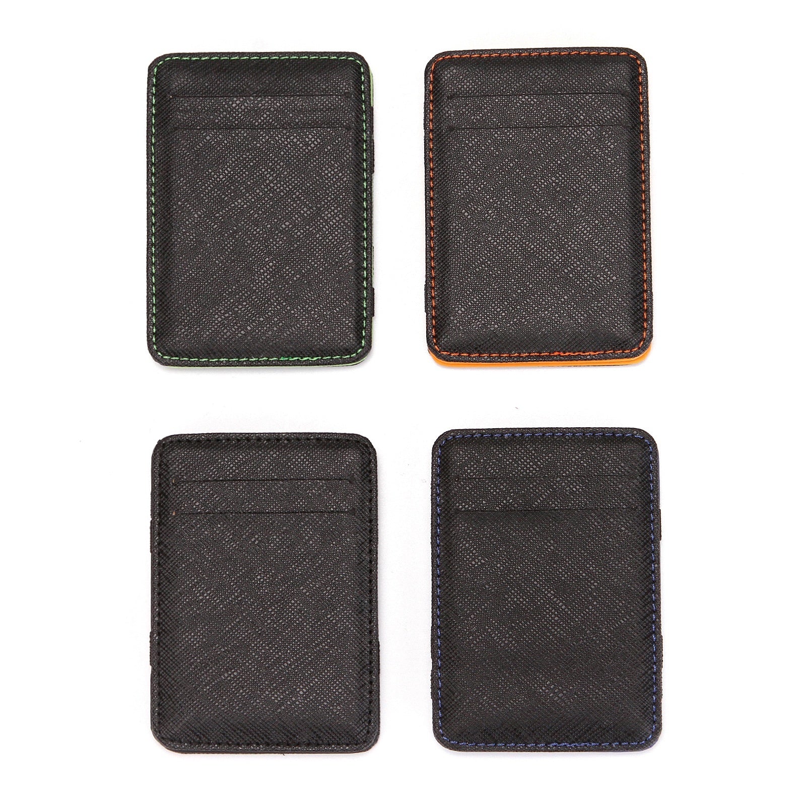 Flip Magic Wallet Cross Pattern Short Card Holder