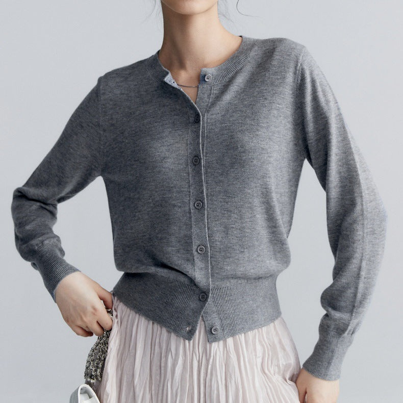 Spring And Autumn Fashion Temperament Wild Thin Bottoming Top For Women