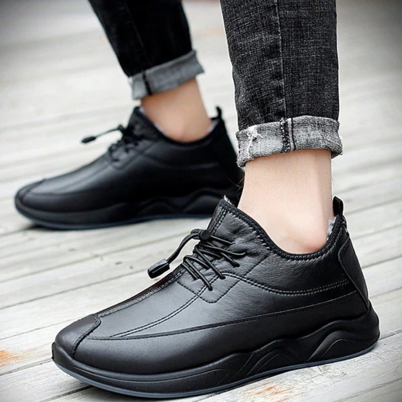 Plus Velvet Casual Men's Shoes Fashion Warm And Durable Shoes For The Elderly