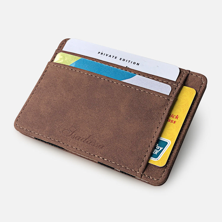 Korean Style All-match Creative Style Matte Leather Magic Wallet