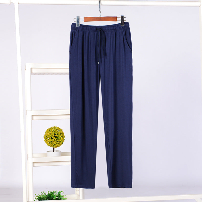 Men's Ice Silk Modal Men's Pajama Trousers Home Pants