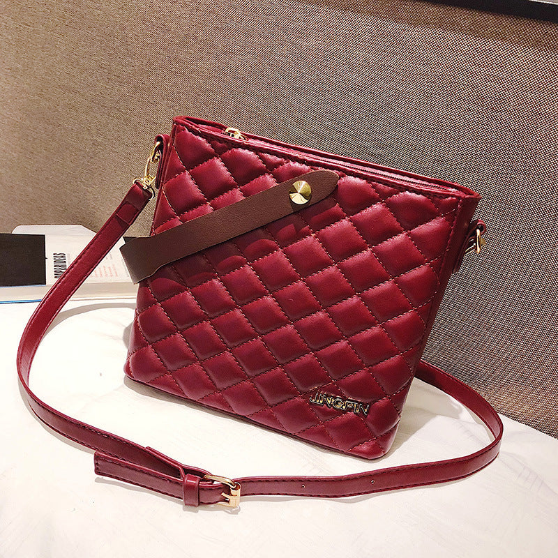 All-match small bag fashion simple diamond handbag