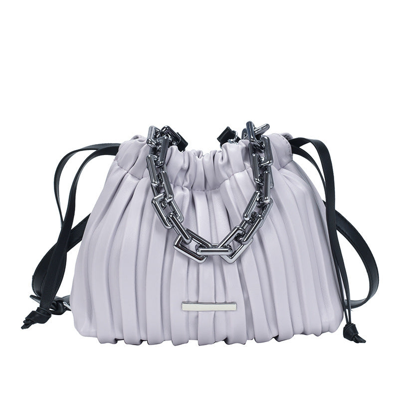 Folded cloud diagonal bag