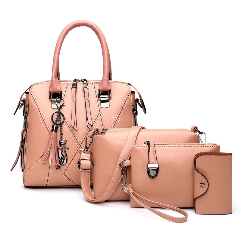 Four-piece Female Bag With Tassel Portable Picture Bag