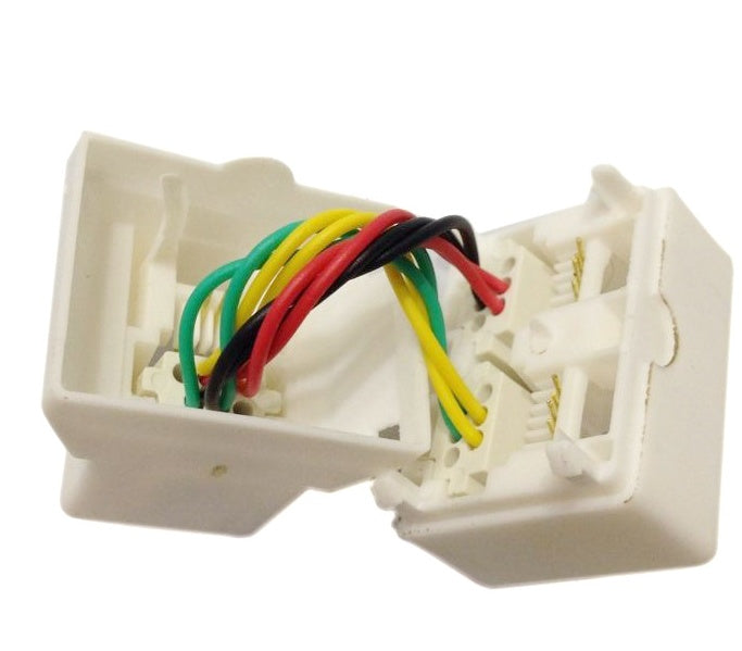 4-core telephone three-way crystal plug