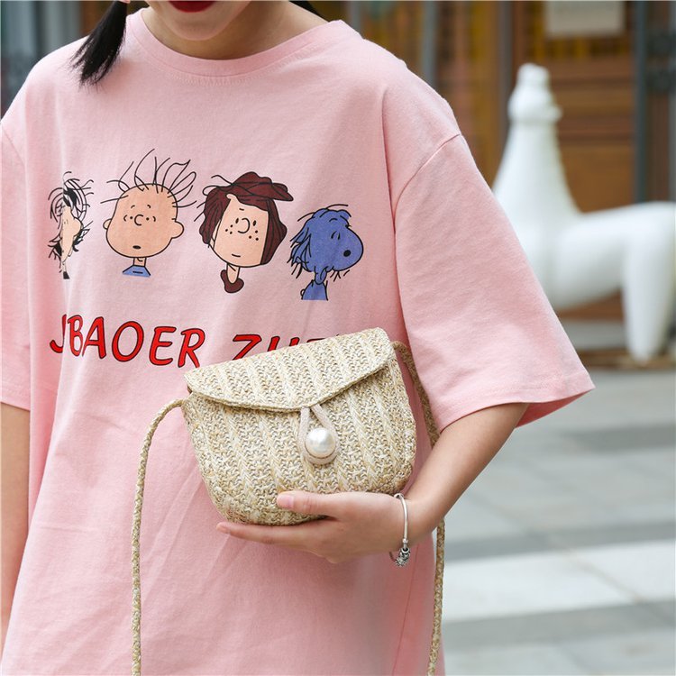 Beach straw bag