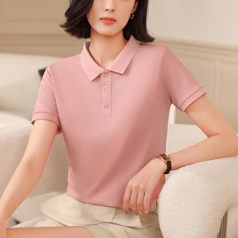 Lapel Short Sleeve Enterprise Group Building Cultural Shirt