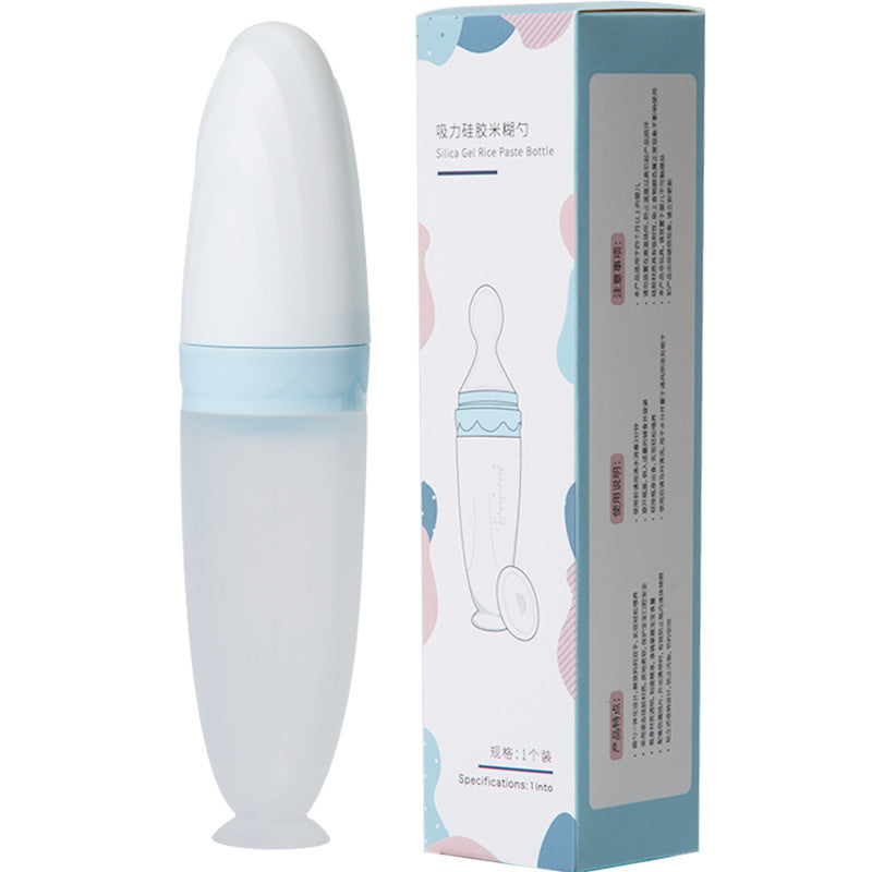Suction Rice Cereal Spoon Feeder Silicone Food Supplement Tool