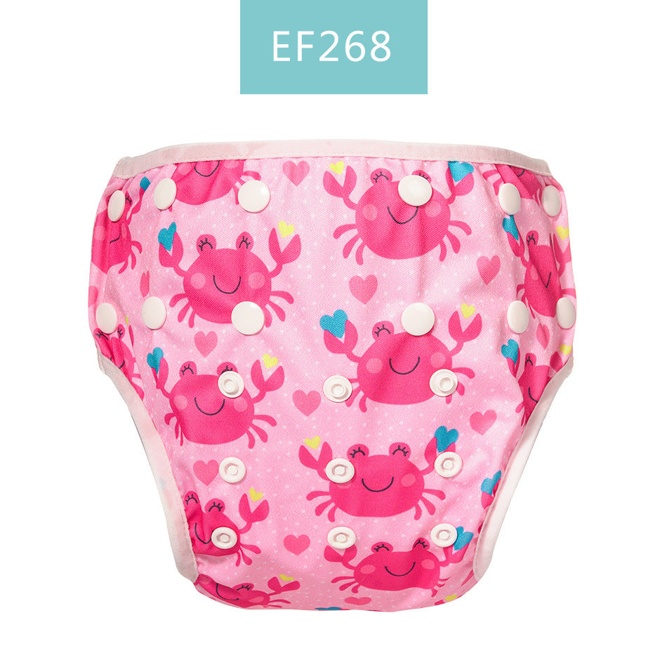 Happyflute New Baby Washable Mesh Breathable Swimming Trunks Swimming Diaper