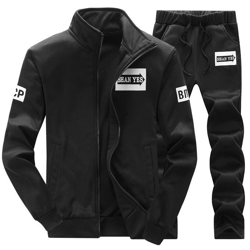 Jacket Men'S  Casual Trousers Two-Piece Sports Suit Young Students Spring And Autumn New Sweater