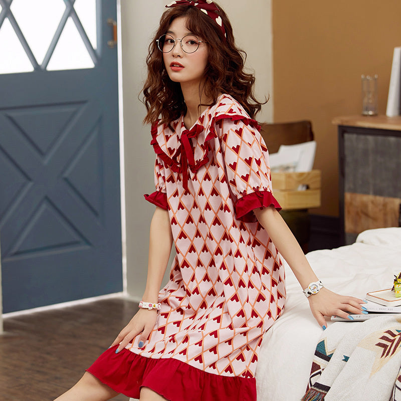Loose Plus Size Home Service Thin Section Pregnant Women Confinement Skirt Summer