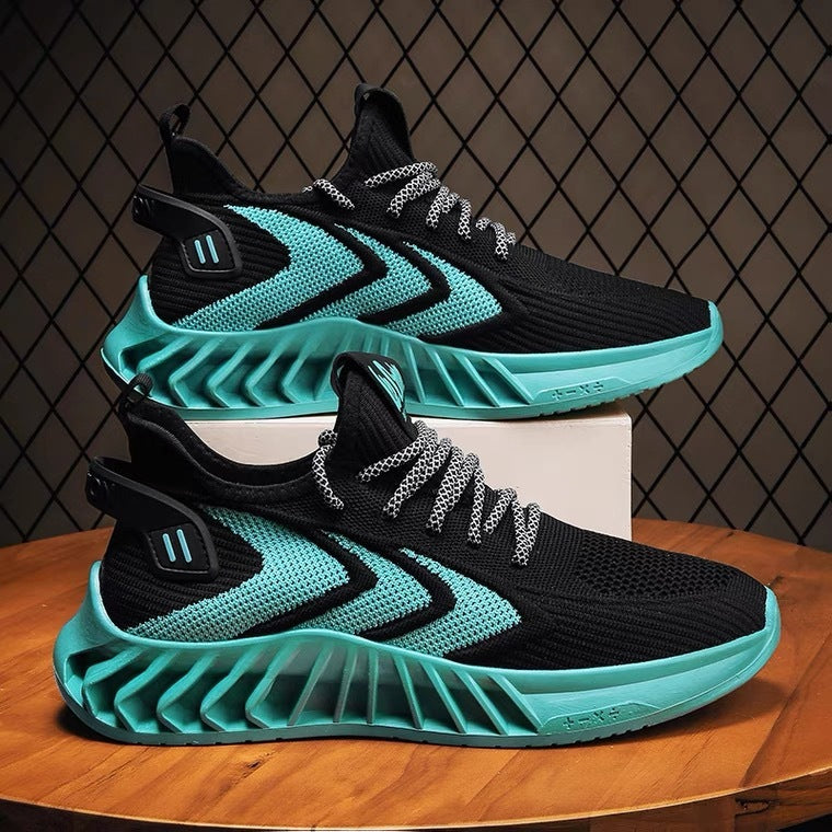 Men's Sports And Leisure Fly Woven Breathable Mesh Old Fashion Shoes