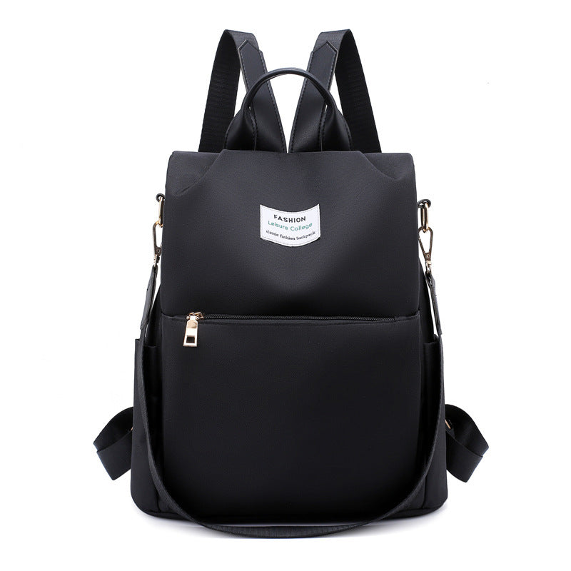 Chinese style Oxford anti-theft lady printed backpack
