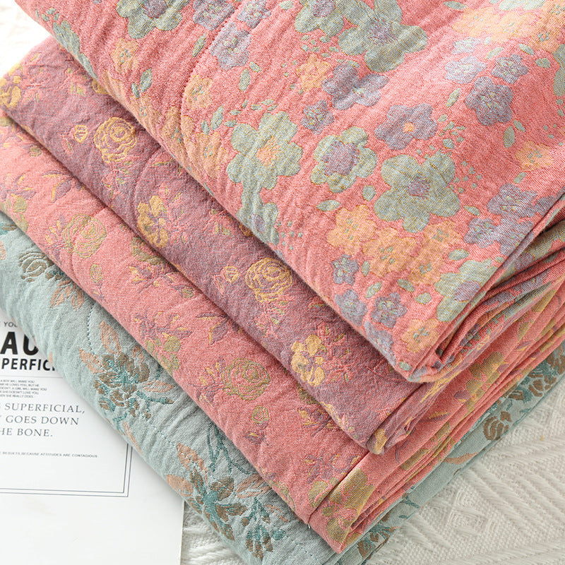 Spring And Autumn Yarn-dyed Pure Cotton Home Trousers For Women