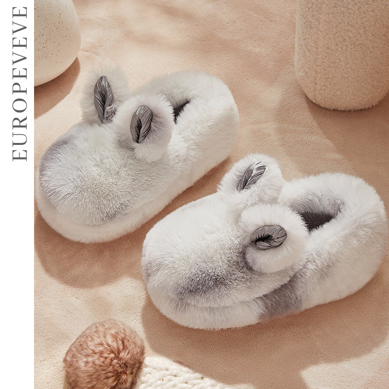 Cat Like Cotton Slippers For Women Autumn And Winter Home And Household Use