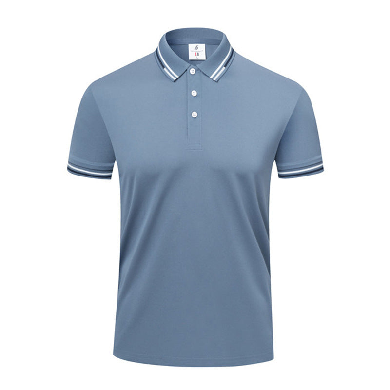 ICE Cotton Lapel Summer Short-sleeved Casual Polo Shirt